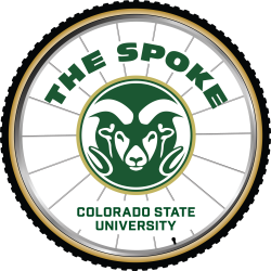 The Spoke Logo with Wheel Design and Rams Head Logo with updated Colorado State University Word Mark